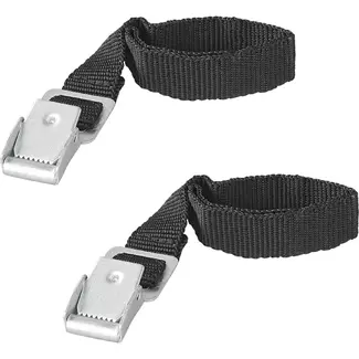 ProPlus Bindriemen met metalen gesp - 18 mm x 30 cm - zwart - set van 2