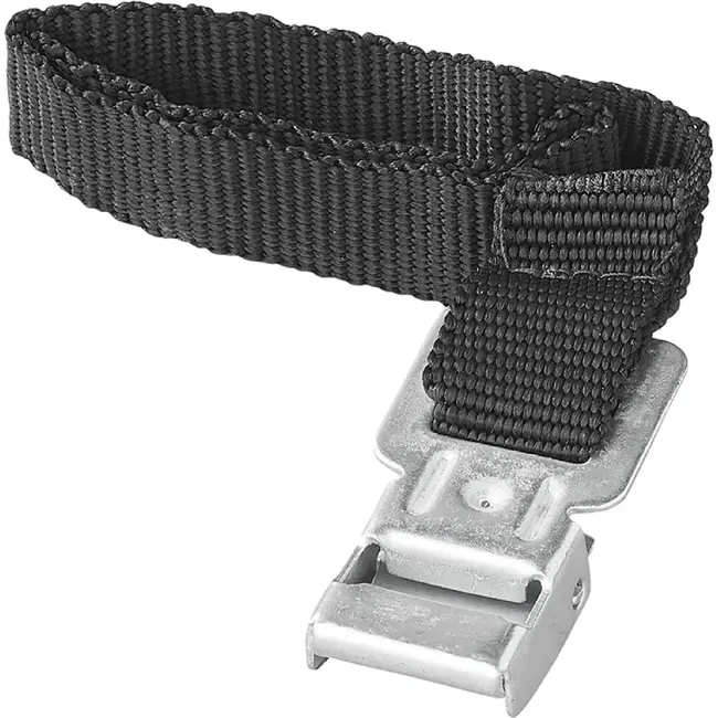 ProPlus Bindriemen met metalen gesp - 18 mm x 30 cm - zwart - set van 2