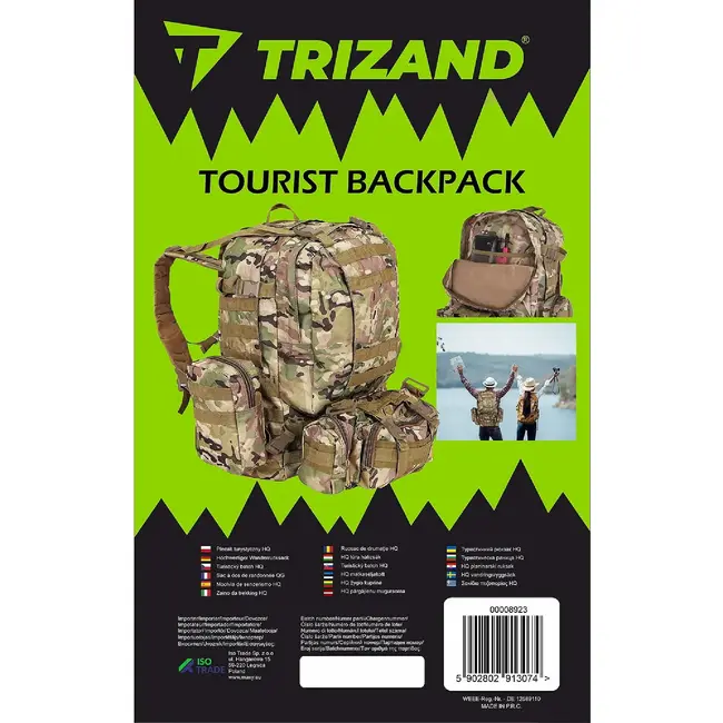 Trizand Militaire Rugzak - 45 liter - HQ - Afneembare Zakken