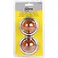 Benson Zijlamp markeringslamp - oranje - 70 mm - set van 2 - verchroomde ring - robuust ontwerp