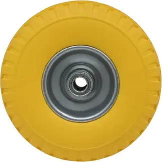 Benson Anti-lek wiel - volrubber - stalen velg - 260 x 85 mm - geel