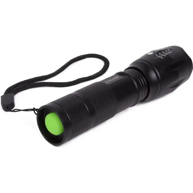 Hofftech Tactical zaklamp - COB LED - Zoomfunctie - 15 cm - IP44