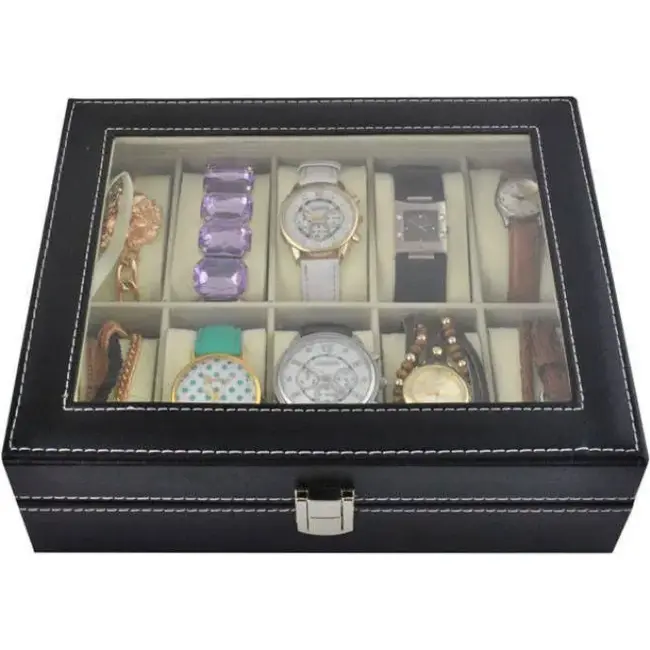 Ruhhy Horloge- en Sieradenorganizer - Stijlvolle Opberging met 10 Vakken