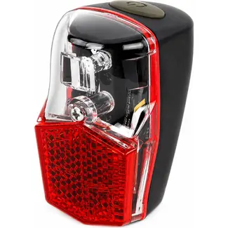 Ikzilight Achterlicht fiets - 1 LED - Spatbordbevestiging - Superhelder - Inclusief batterijen