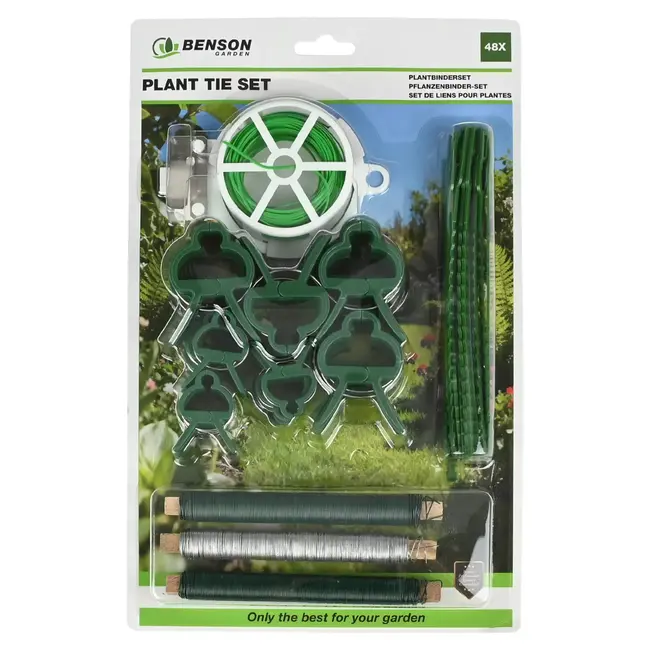 Benson Plantenbinderset 48-delig met clips, binddraad en binders