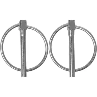 ProPlus Borgpen - slank design - robuust staal - Ø 4,5 mm - Ø 32 mm ring - 2 stuks