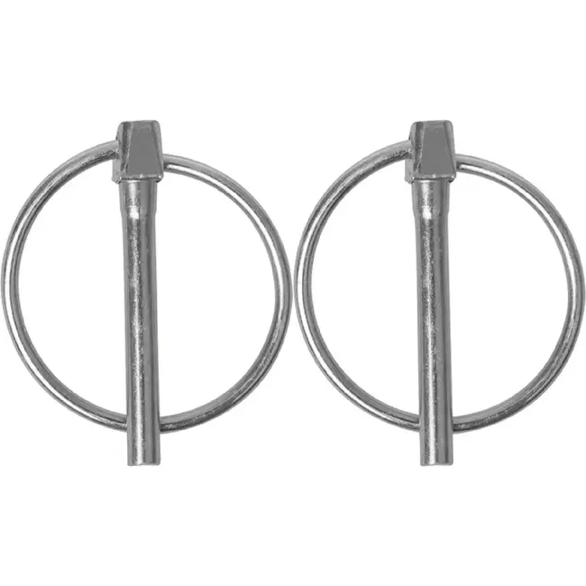 ProPlus Borgpen - slank design - robuust staal - Ø 4,5 mm - Ø 32 mm ring - 2 stuks