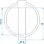 ProPlus Borgpen - slank design - robuust staal - Ø 4,5 mm - Ø 32 mm ring - 2 stuks
