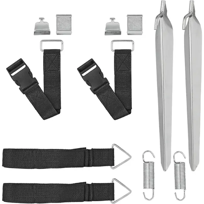 ProPlus Stormband set - 2x3m - Snelsluiting - 2x50 cm - Nylon - Zwart