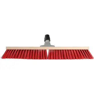Talen Tools Straatbezem 60 cm Rood - Perfect voor Buiten, Exclusief Steel