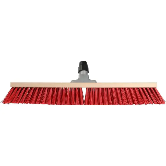 Talen Tools Straatbezem 60 cm Rood - Perfect voor Buiten, Exclusief Steel