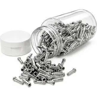 Falkx Metalen binnenkabel einddopjes - 5.0 mm - 500 stuks - Geschikt voor fietskabels