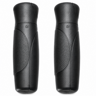 Herrmans Handvatten - Ergonomisch - TPE Materiaal - Zwart - 120 mm - Set van 2