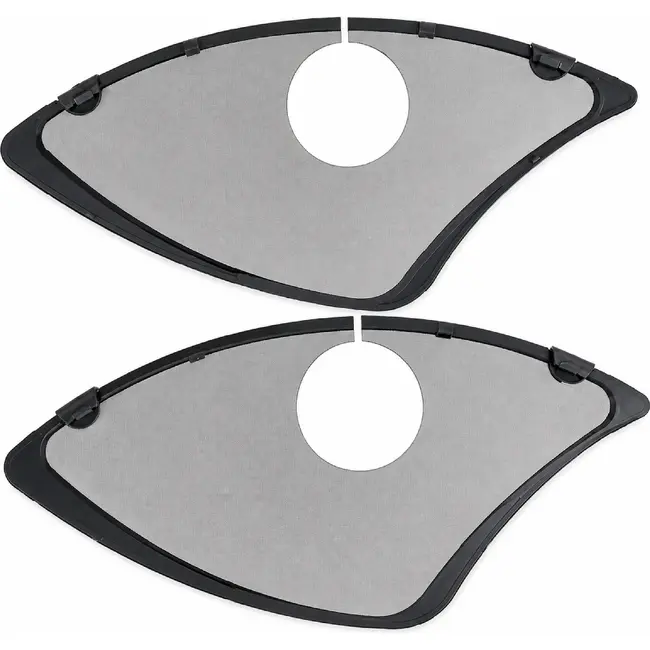 Hesling Jasbeschermers 28 inch - Transparant met grijze rand - Inclusief slotsleuf - Set van 2 stuks