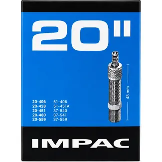 Impac Binnenband 20 inch - Dunlop ventiel - 40 mm - ETRTO 40/60-406 - Zwart