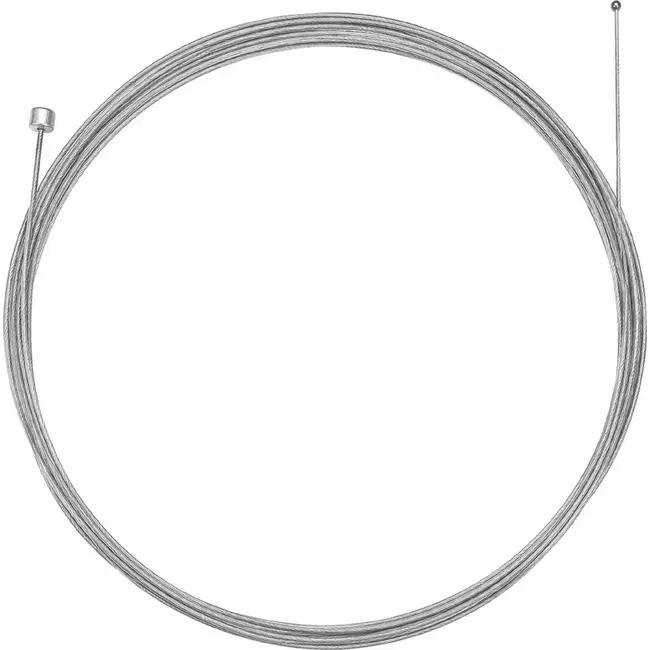 Slurf RVS derailleurkabel - 2,5 meter - zilver - 19-draads - inclusief anti-rafelnippel