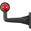 Benson Haakse breedtelamp - buigbare rubberen arm - 185 mm - rood/wit