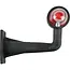 Benson Haakse breedtelamp - buigbare rubberen arm - 185 mm - rood/wit