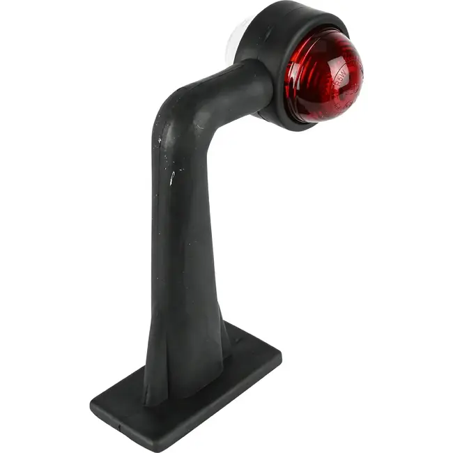 Benson Haakse breedtelamp - buigbare rubberen arm - 185 mm - rood/wit