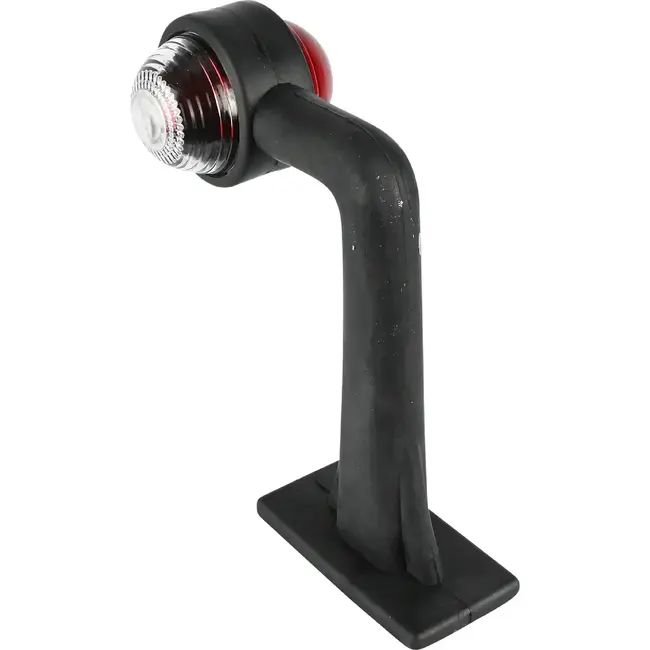 Benson Haakse breedtelamp - buigbare rubberen arm - 185 mm - rood/wit