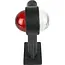 Benson Haakse breedtelamp - buigbare rubberen arm - 185 mm - rood/wit