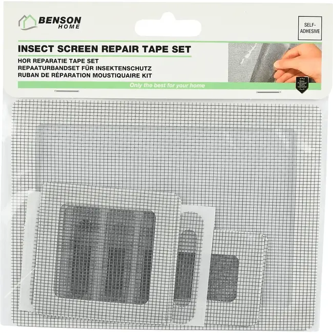 Benson Hor reparatie tape set zelfklevend zwart 10-delig - 1x 12x 16 cm - 2x 5x 12,5 cm - 2x 7x 7 cm - 5x 1,5x 6 cm