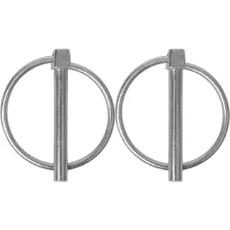 ProPlus Borgpen - Ø 6 mm - met Ø 38 mm ring - 2 stuks - robuust staal