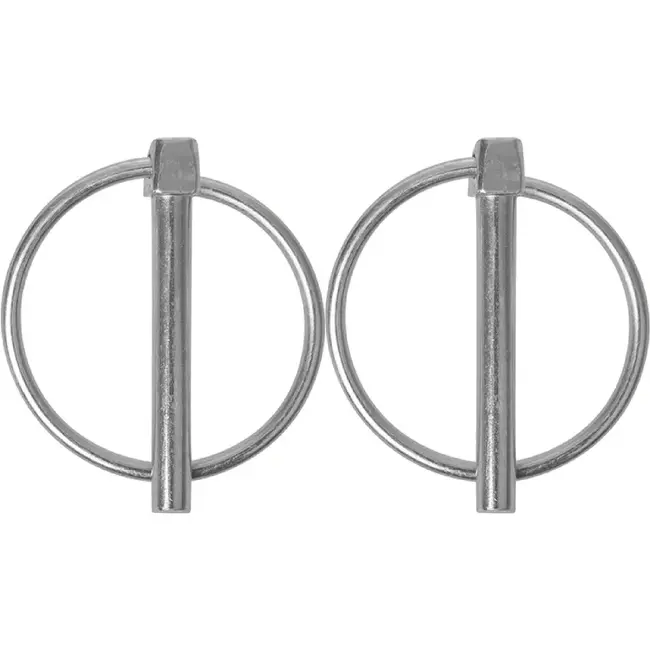 ProPlus Borgpen - Ø 6 mm - met Ø 38 mm ring - 2 stuks - robuust staal