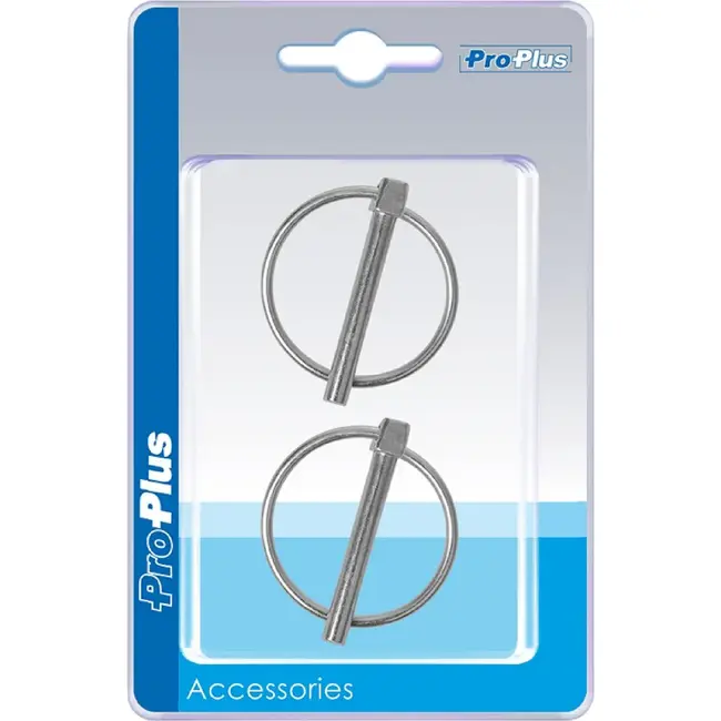 ProPlus Borgpen - Ø 6 mm - met Ø 38 mm ring - 2 stuks - robuust staal