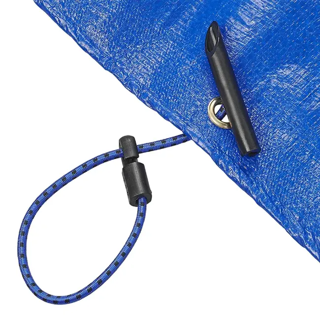 ProPlus Elastische dekzeilspanners - 280 mm - blauw - set van 4