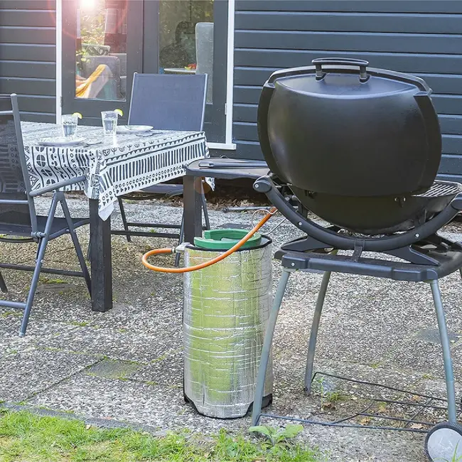 ProPlus Thermohoes voor 11kg gasflessen - Hitte- en kouwerend - 3-laags isolatie - Klittenbandsluiting
