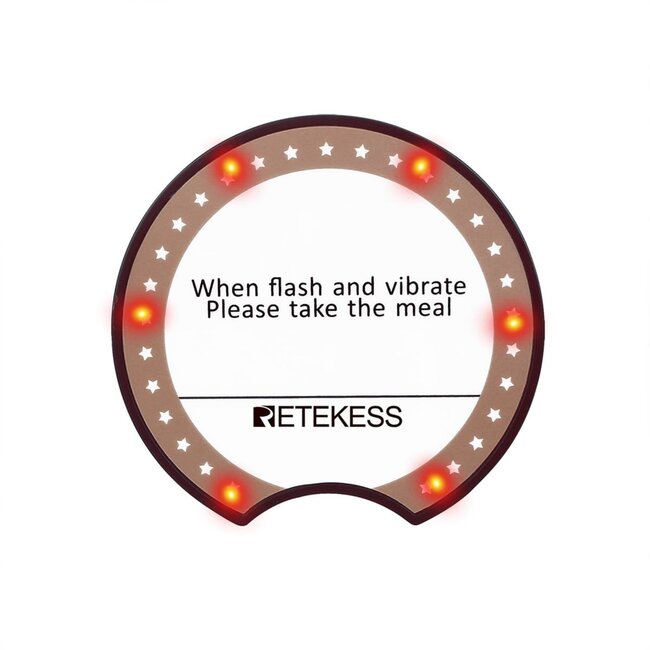 Retekess Restaurantpager TD162 – losse oproeppager Ø 80 mm, 300 mAh