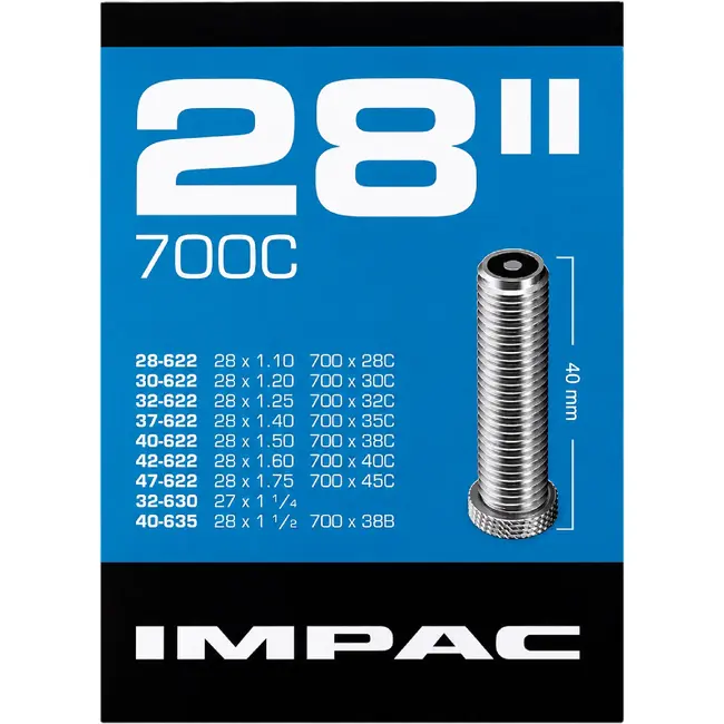 Impac Binnenband 28 inch - Schrader ventiel - Duurzaam en betrouwbaar