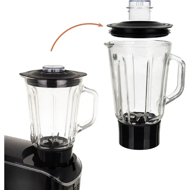 Ruhhy keukenmachine 6,2L verwarmde kom + blender 2300W – mixer, blender, vleesmolen en pastamaker