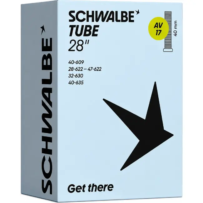 Schwalbe Binnenband 28 inch - 40 mm autoventiel - Geschikt voor diverse bandenmaten