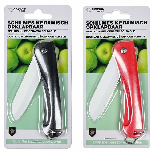 Benson Keramisch opklapbaar zakmes - ultrascherp en lichtgewicht - 78 mm lemmet
