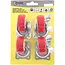 Benson Zwenkwielen set - geremd en ongeremd - 50 mm - rood - 4 stuks