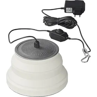 ProPlus Opvouwbare LED hanglamp - siliconen buitenlaag - warmwit licht - Ø 20 cm - wit