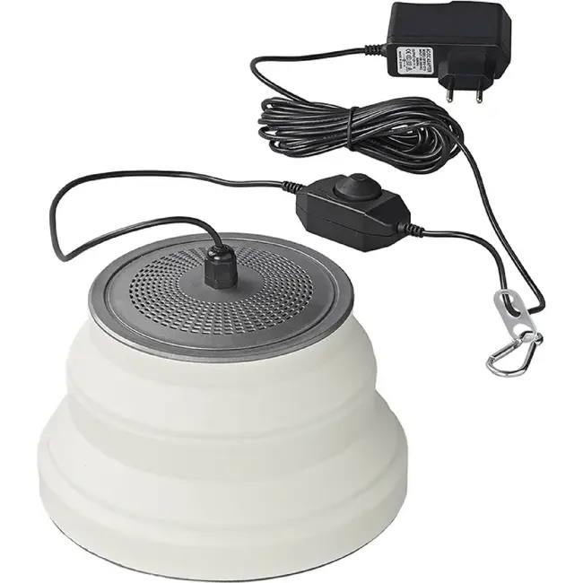 ProPlus Opvouwbare LED hanglamp - siliconen buitenlaag - warmwit licht - Ø 20 cm - wit