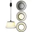 ProPlus Opvouwbare LED hanglamp - siliconen buitenlaag - warmwit licht - Ø 20 cm - wit