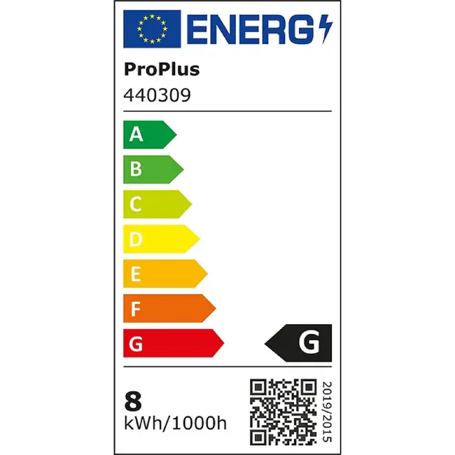 ProPlus Opvouwbare LED hanglamp - siliconen buitenlaag - warmwit licht - Ø 20 cm - wit