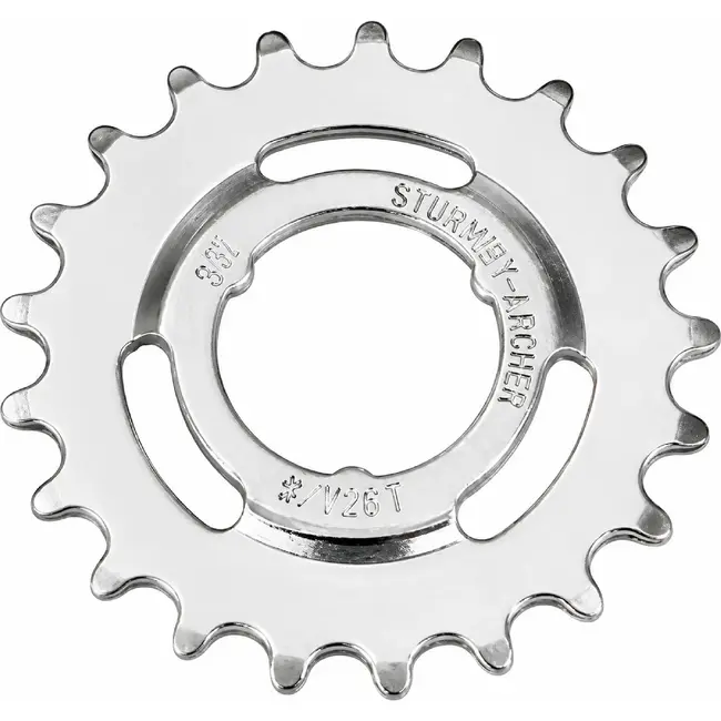 Sturmey Archer Tandwiel 18T - Opsteekmodel - Zilver - Voor 1/8" Ketting - Duurzaam en Efficiënt