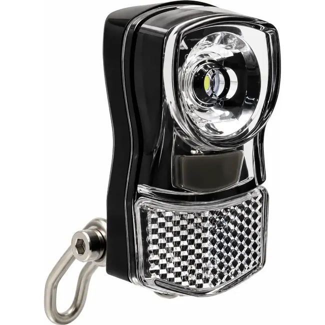 Falkx Compacte LED koplamp - krachtige verlichting - incl. batterijen en montage - zwart