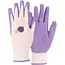 Talen Tools Kinderwerkhandschoenen 8-10 jaar met slakkenprint, polyester en latexlaag voor grip, controle en handbescherming