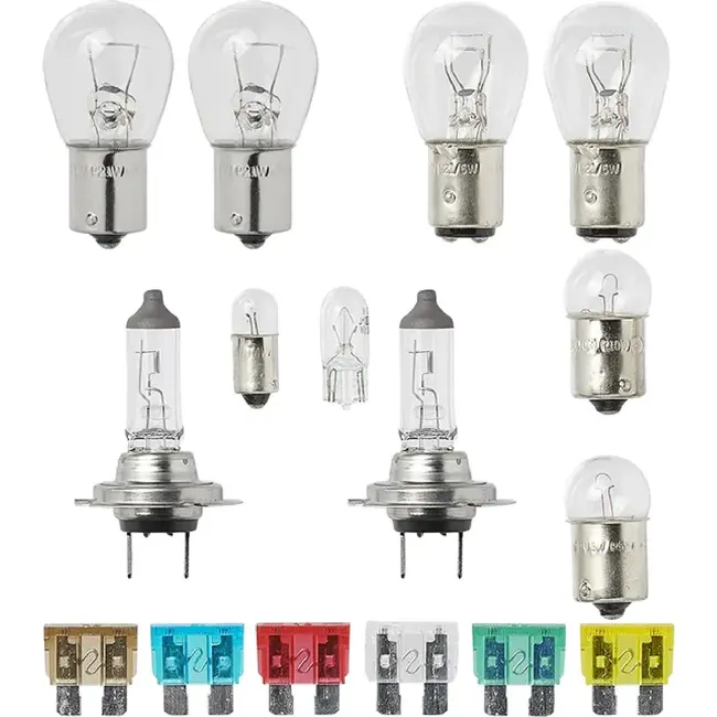 ProPlus Reservelampenset - 16-delig - Inclusief H7 lampen en zekeringen - Handige bewaarbox