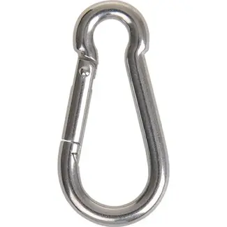 Seilflechter Karabijnhaak - RVS 316 - Corrosiebestendig - 60 mm - 130 kg hefvermogen - Zilver