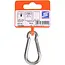 Seilflechter Karabijnhaak - RVS 316 - Corrosiebestendig - 60 mm - 130 kg hefvermogen - Zilver