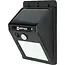 Hofftech Solar LED wandlamp - met PIR sensor - IP65 - weerbestendig - oplaadbaar