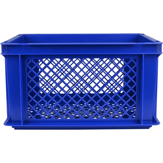 Benson Fietskrat kunststof 40 x 30 x 22 cm blauw, 26 liter voor transportrek en voordrager
