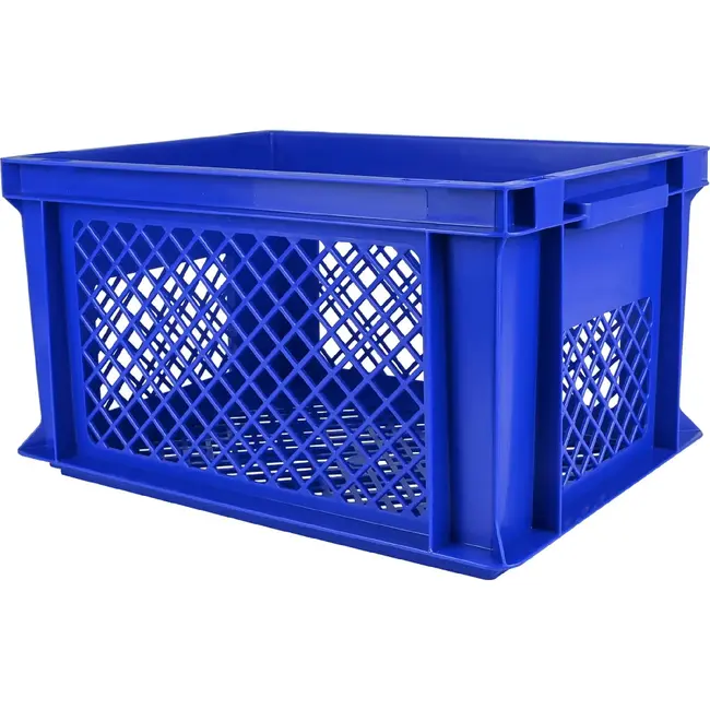 Benson Fietskrat kunststof 40 x 30 x 22 cm blauw, 26 liter voor transportrek en voordrager